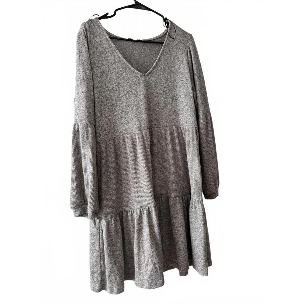 Ro & De Anthropologie Gray Sweater Dress